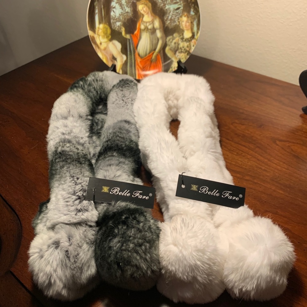 Genuine Rabbit Fur Scarf - Firenze, Italy